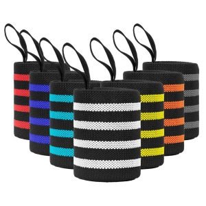 Vendas de muñeca fitness con parche de goma personalizado (OEM/ODM)