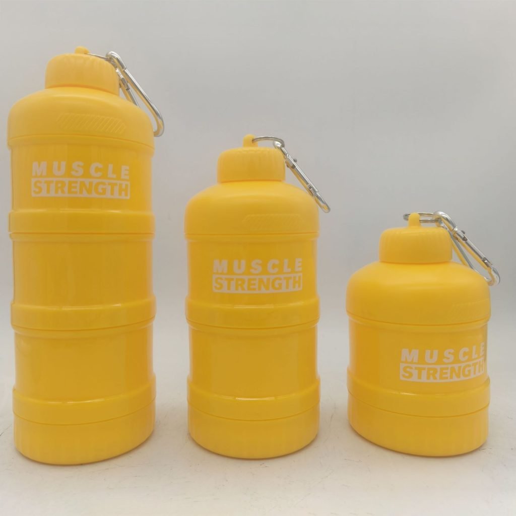 Mini-Proteinpulver-Trichterflasche mit Schlüsselanhänger (50 g/100 g/150 g)