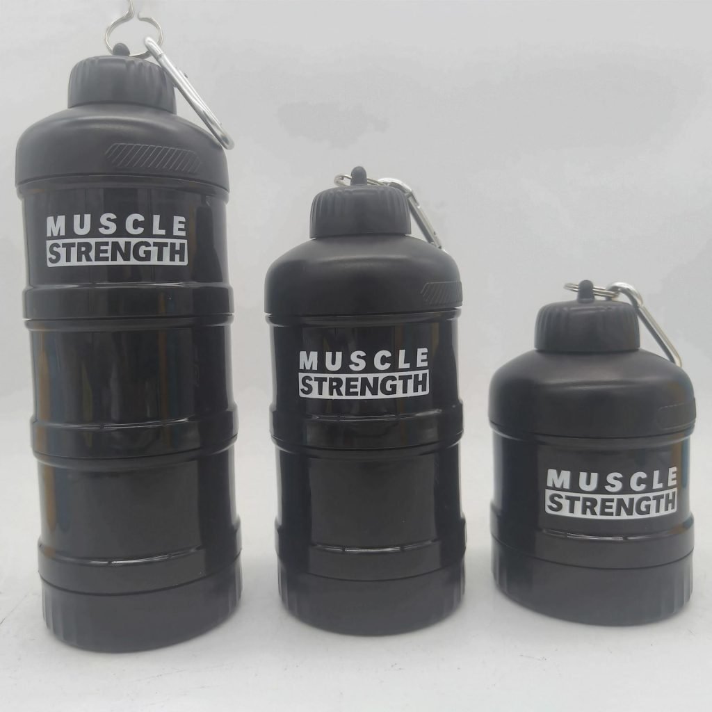 Mini-Proteinpulver-Trichterflasche mit Schlüsselanhänger (50 g/100 g/150 g)