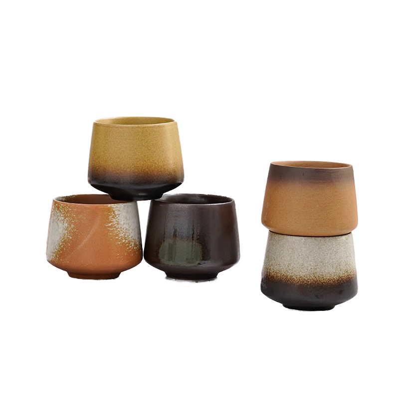 Vintage 200ml Ceramic Matcha Latte Mug Set No Handle Coffee Cup and Teacup for Hot Beverages - photo 4