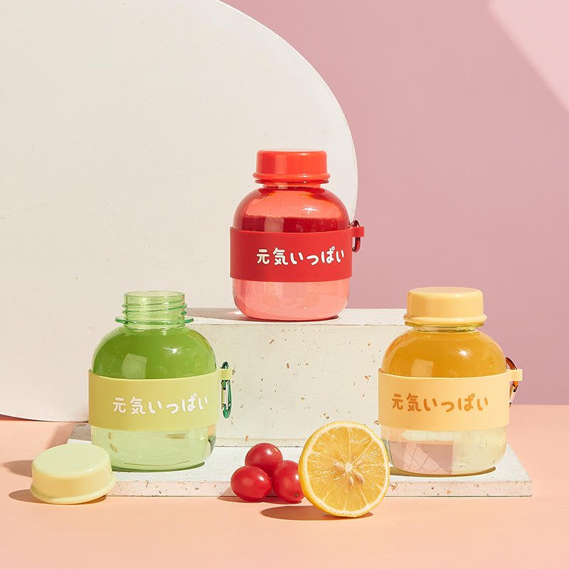 Summer Kids 330ml Portable Cute Mini Plastic Shaker Milk Juice Water Bottle - photo 2