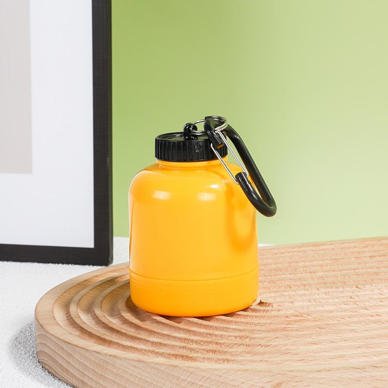 200ml Factory Customized BPA Free Portable Plastic Protein Powder Funnel Container With Key Chain - photo 4
