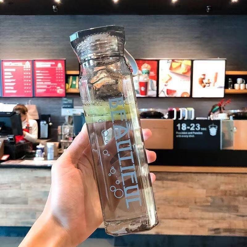Creative 500ml Diamond Glass Water Bottle - photo 2