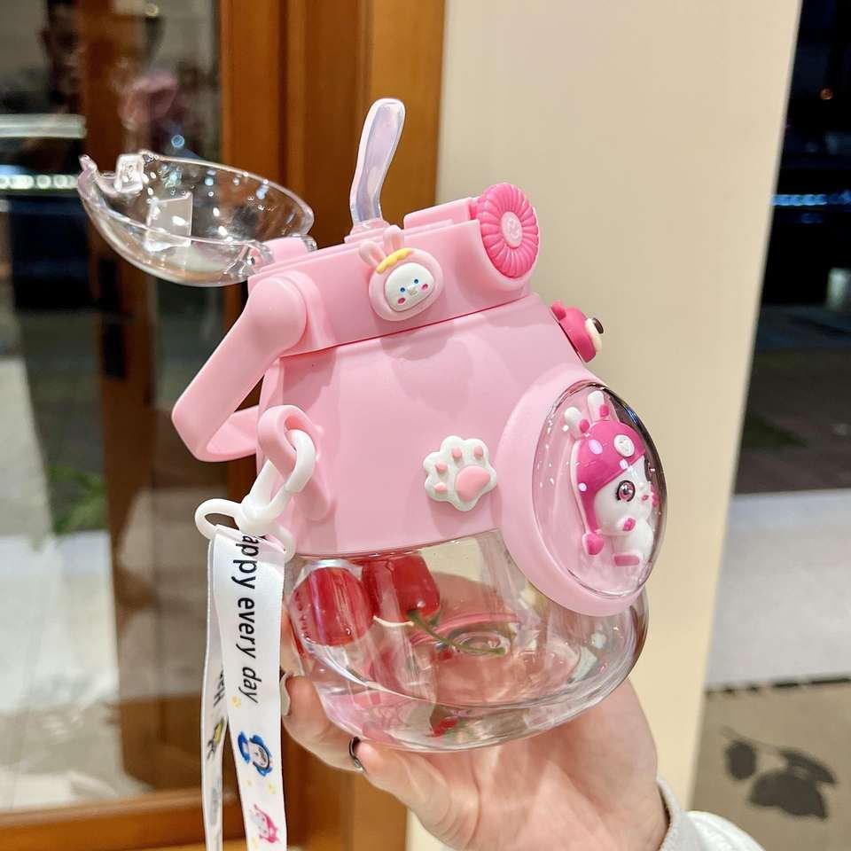 Wholesale Gifts Cute Children 1000ml Large Capacity Kids School Portable Sports Water Bottle With Strap - photo 5