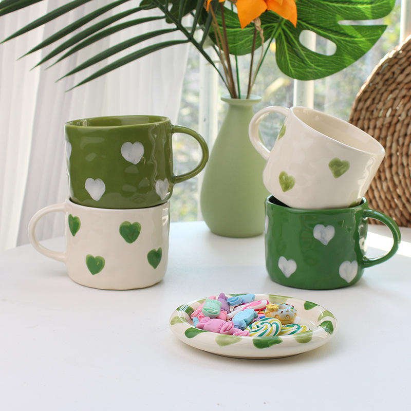 Handmade Ceramic Coffee Cup 300ml Espresso Customized Glazed Stoneware Mug Dishwasher Safe Reusable Kitchen Gift Barista Set - photo 4