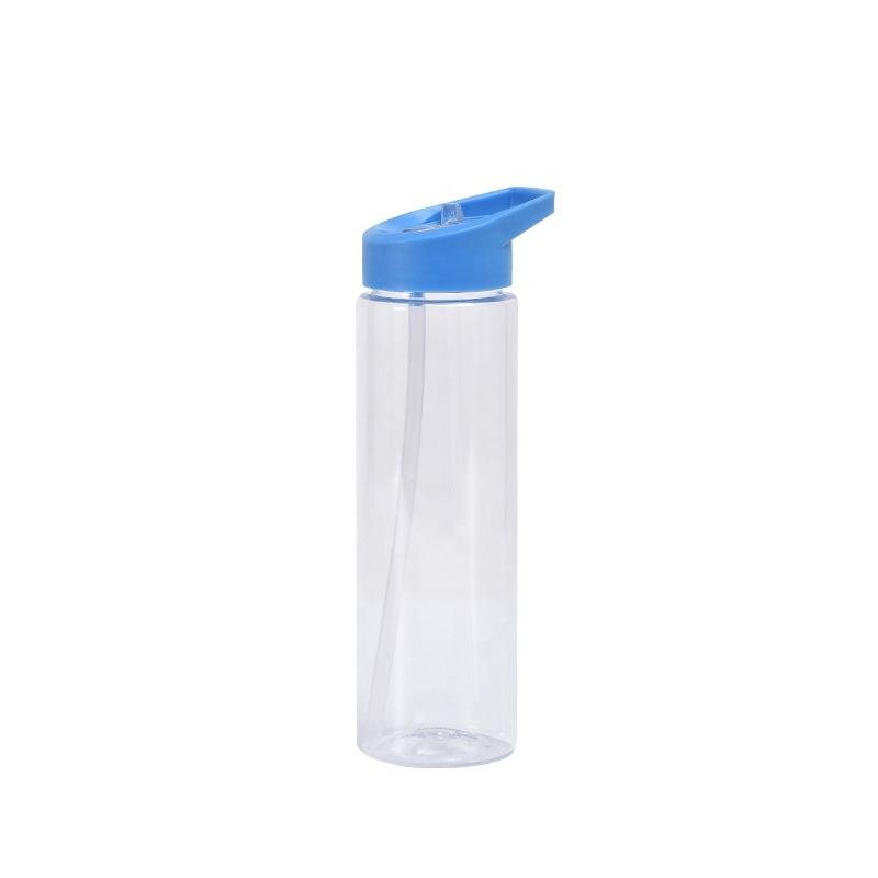 New Arrival 700ml Business Gifts Water Bottle Custom Logo Plastic Cylinder Water Bottle With Straw - photo 5