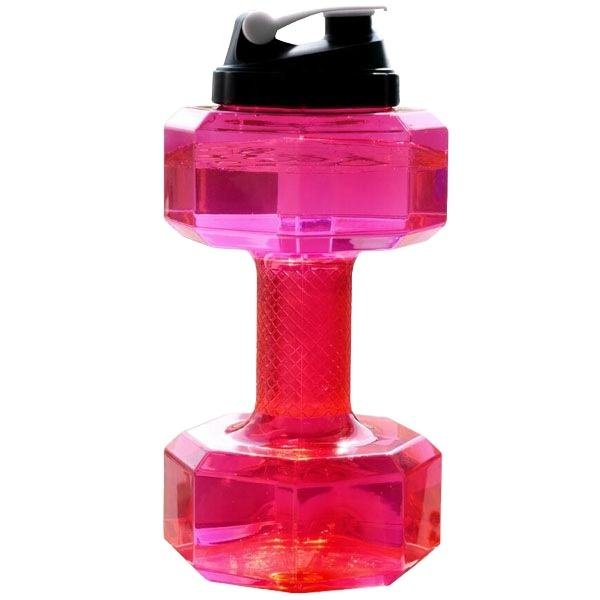 Custom Logo Home Fitness Gym Equipment 2.2L 2.6L Cheap Set Plastic Dumbbell Water Bottle - photo 5