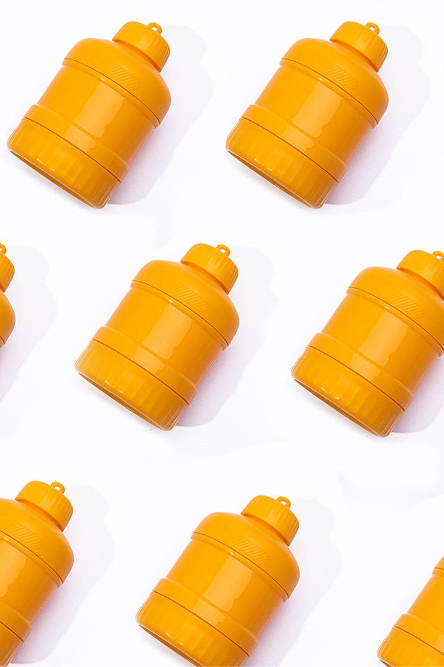Portable Mini Protein Powder Bottle with Keychain Health Funnel Medicine Box Container Small Cup Outdoor Sport Storage - photo 4