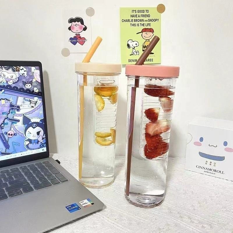 Wholesale 24oz Clear Acrylic Plastic Insulated Double Wall Skinny Tumbler With Straw - photo 4