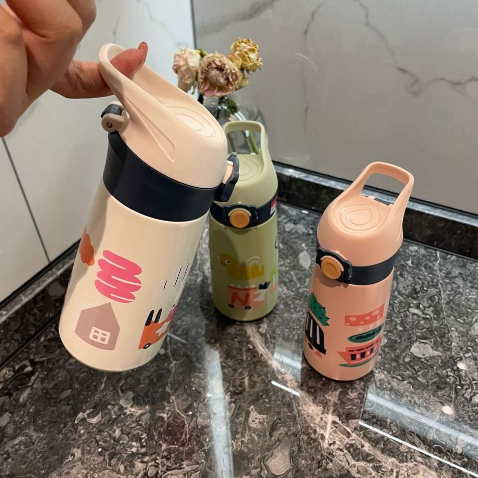 Cute Design 460ml Stainless Steel Kids Tumbler Cups With Straw - photo 3