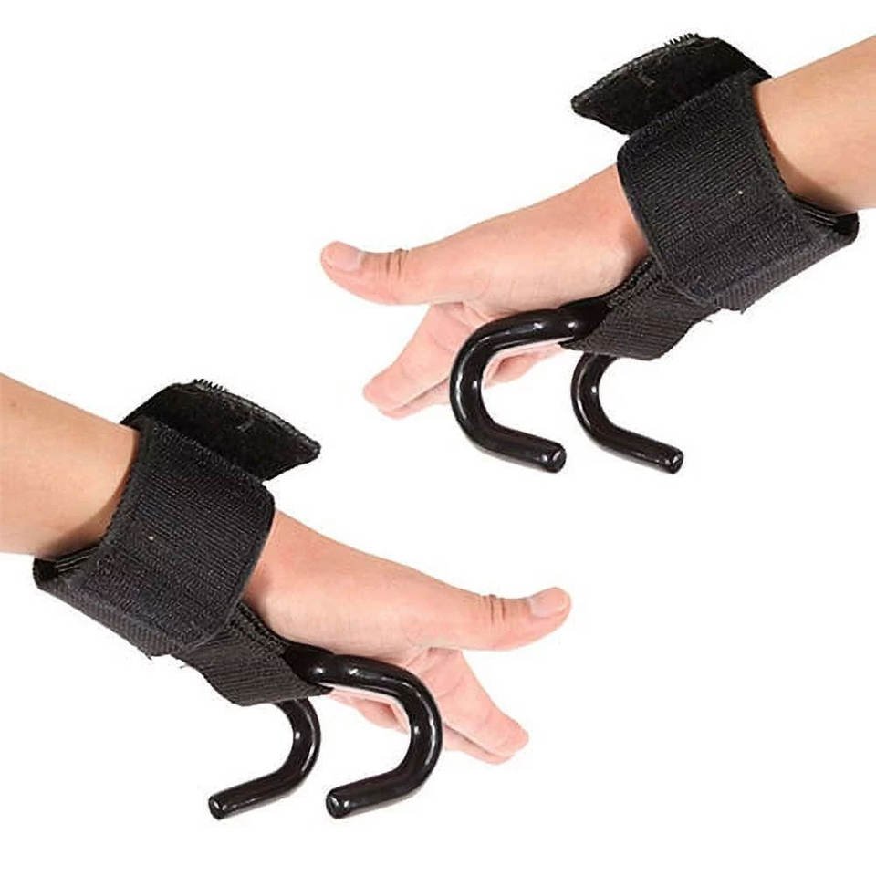 Gym Workout Neoprene Padded Power Weight Lifting Hooks Wrist Support Straps Knee Pads Brace for Body Training Fitness