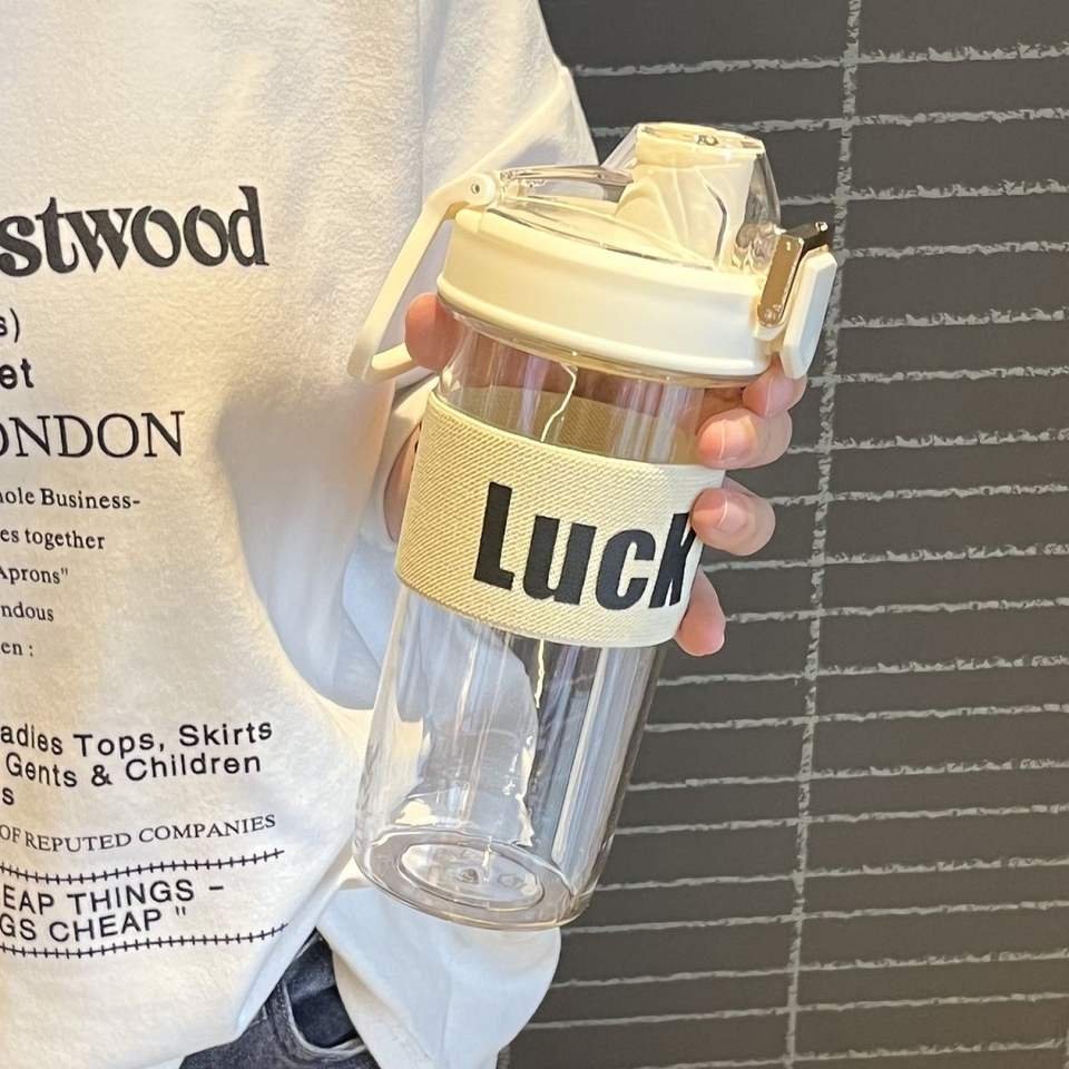 600ml Reusable Plastic Water Bottle with Sleeve Handle - photo 3