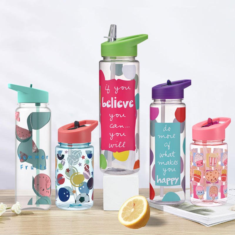 Pre Grilled With Hole Double Wall 300ml 10oz DIY Personalized Clear Sport Water Bottle for Cycling - photo 2