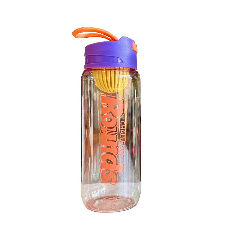 Creative Design 500ml 600ml Fruit Infuser Customized Outdoor Sport Plastic Water Bottle With Time to Drink - photo 5