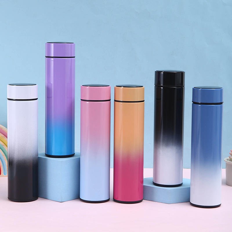 Smart Drinkware Double Wall Insulated Stainless Steel Thermal Gradient Sports Water Bottles With Temperature Display - photo 3