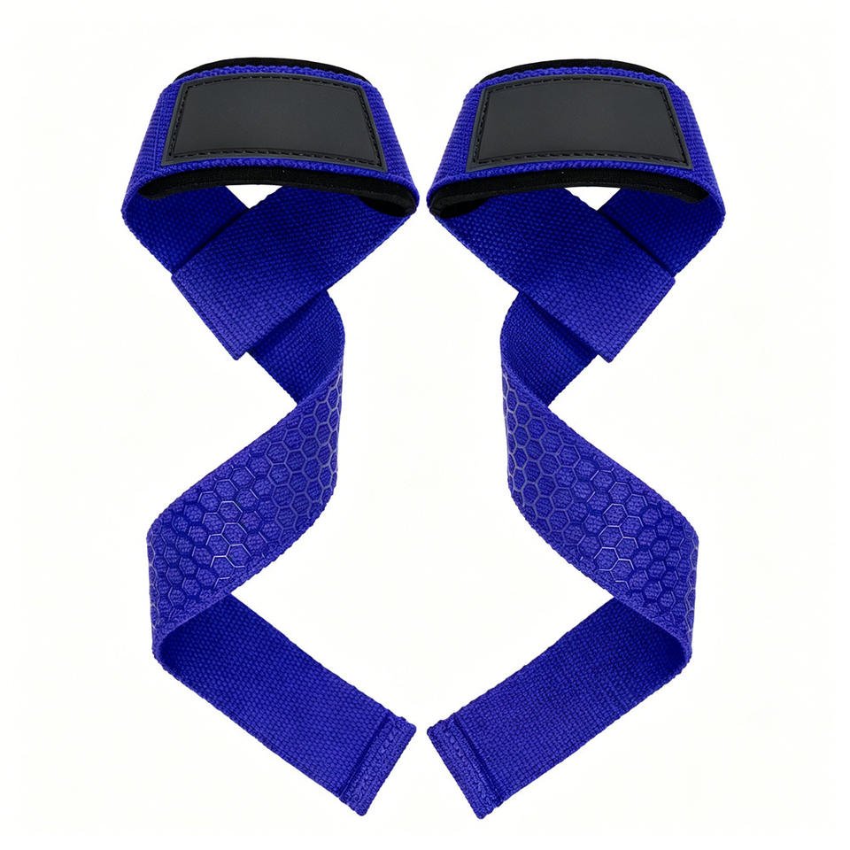 Custom Logo Gym Wrist Straps Power Nylon Material Silicone and Cotton Padded Hand Grips for Deadlifting and Weight Lifting