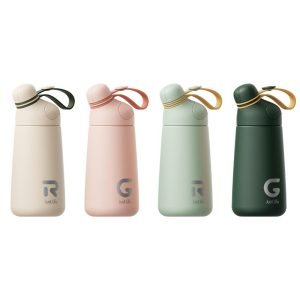 400ml 14oz Kreative Mädchen Damen Edelstahl isolierte mattierte BOBO Mund Outdoor Sport Warmwasserflaschen