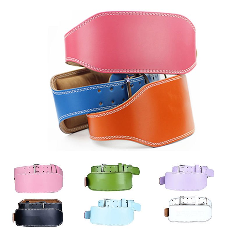 Multi-Color Weightlifting Buckle Belt Anime Gym Powerlifting Training Logo Printing Custom Leather Weightlifting Belt