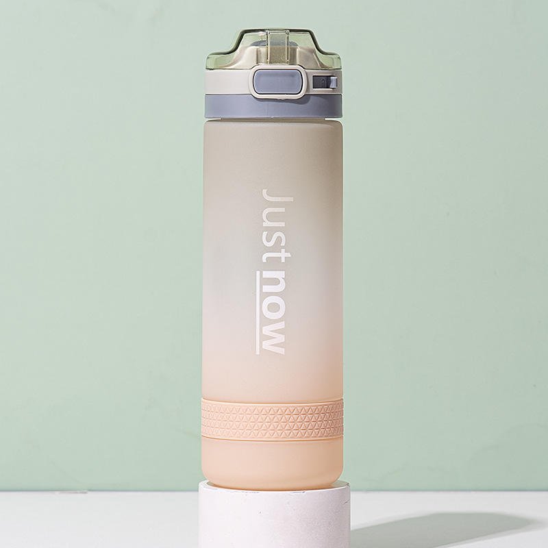 Wholesale Gradient Color 500ml 600ml Custom Sports Plastic Water Bottles with Straw and silicone Strap - photo 5
