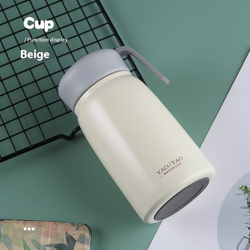 Korean-Style Portable Stainless Steel Thermos Cup 350ml Big Belly Hand Gift Matching Cup for Men Women Vacuum for Drink & Food - photo 4