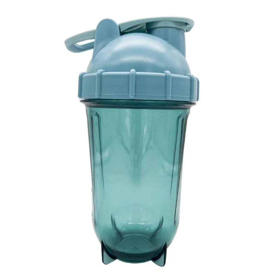 Custom Logo DIshwasher Safe Crystal Shaker Bottle Gym Fitness Wholesale 500ml Plastic Water Shaker Fitness Bottle - photo 2