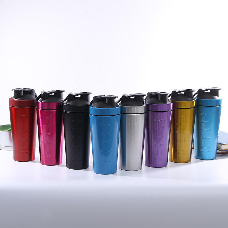 Stainless Steel Protein Shaker Bottle with Storage Compartment - photo 3