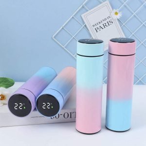 LED Temperaturanzeige doppelwandiger 304 Edelstahl Thermo Erinnerung zum Trinken Vakuumflaschen Smart Trinkflasche