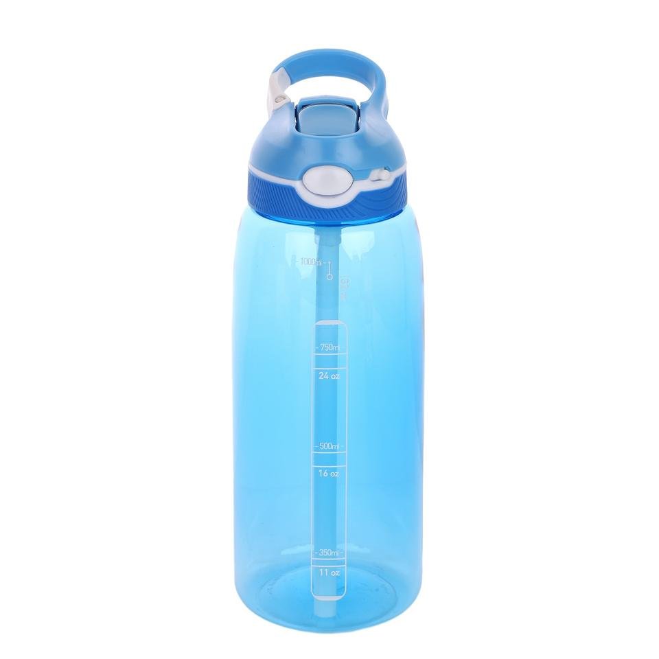 1L Tritan Kids Water Bottle BPA Free Leakproof With Straw Non Toxic Cute Animal Design - photo 5