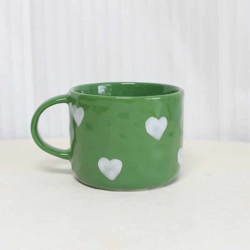 Handmade Ceramic Coffee Cup 300ml Espresso Customized Glazed Stoneware Mug Dishwasher Safe Reusable Kitchen Gift Barista Set - photo 3