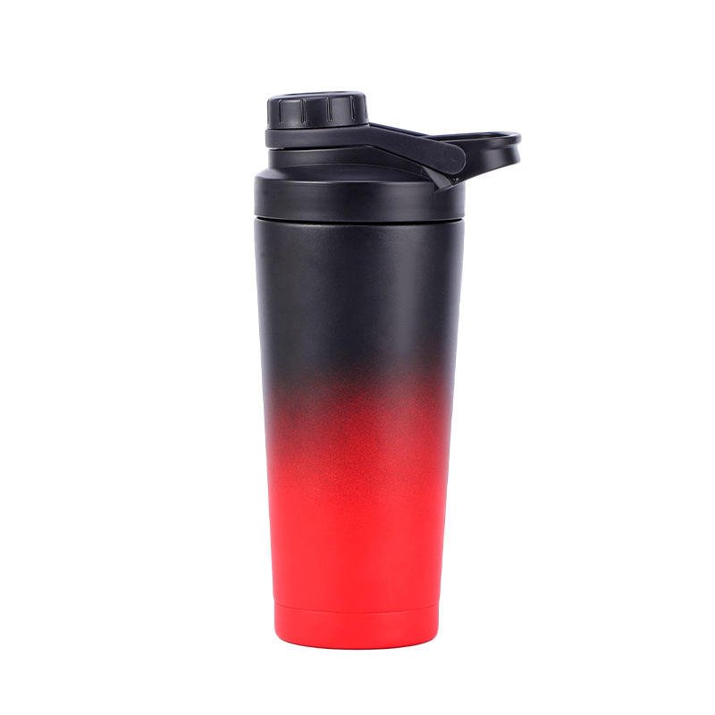 700ml Stainless Steel Protein Shaker Bottle Double Wall Vacuum Insulated Gym Mixer Cup - photo 3