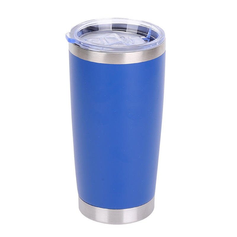 Custom Powder Coated 20oz Insulated Double Wall Stainless Steel Tumbler Mini Style With Handgrip for Coffee Water Beer Tea Gifts - photo 5