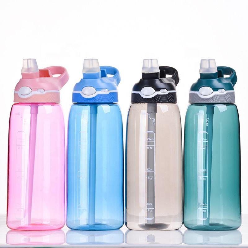 800ml 1000ml 26oz 34oz Tritan Material BPA Free Plastic Portable Gym Sports Water Bottle - photo 2