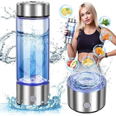 Wholesale Portable USB Rechargeable 420ml Hydrogen Rich Glass Water Bottle - photo 5