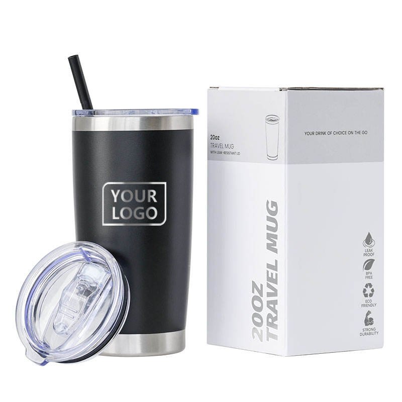 Double Wall Stainless Steel 20oz Tumbler Green Blank With Lid