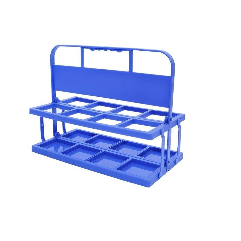 Outdoor Sports Accessory Plastic 8-Compartment Football Sports Bottle Holder Large Size Foldable Water Bottle Plastic Holder - photo 4