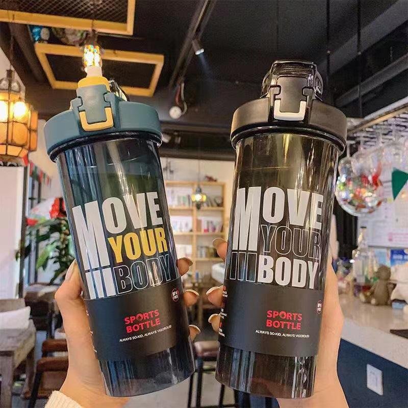 Wholesale Leak Proof 800ml BPA Free Gym Sports Blenders Special Design Protein Shaker Bottle With Straw and Flip Top - photo 4