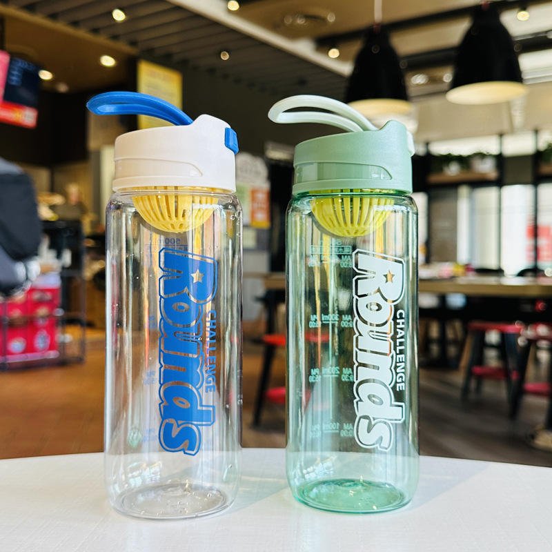 Creative Design 500ml 600ml Fruit Infuser Customized Outdoor Sport Plastic Water Bottle With Time to Drink - photo 4