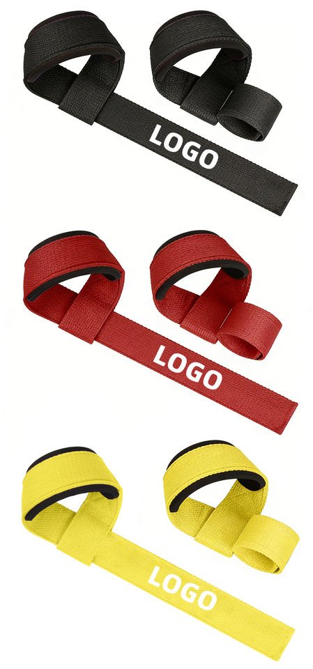 Custom Logo Adjustable Lifting Wrist Straps Non-Slip Gym Training Powerlifting Fitness Equipment Weightlifting Strap Easy Roll - photo 3