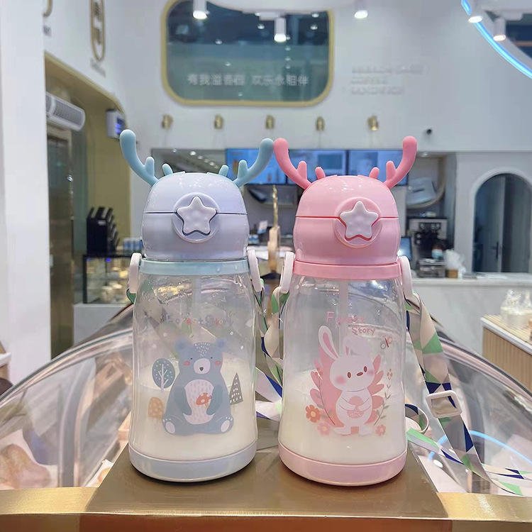 580ml Travel Outdoor Cute Leak Proof Plastic Water Bottle - photo 2