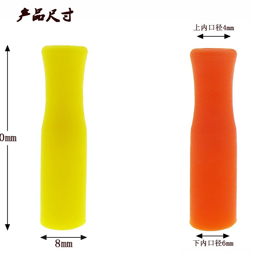 12mm Eco-Friendly Silicone Straw Tips and Cover for Extra Wide Stainless Steel Straws-Bar Accessories - photo 3