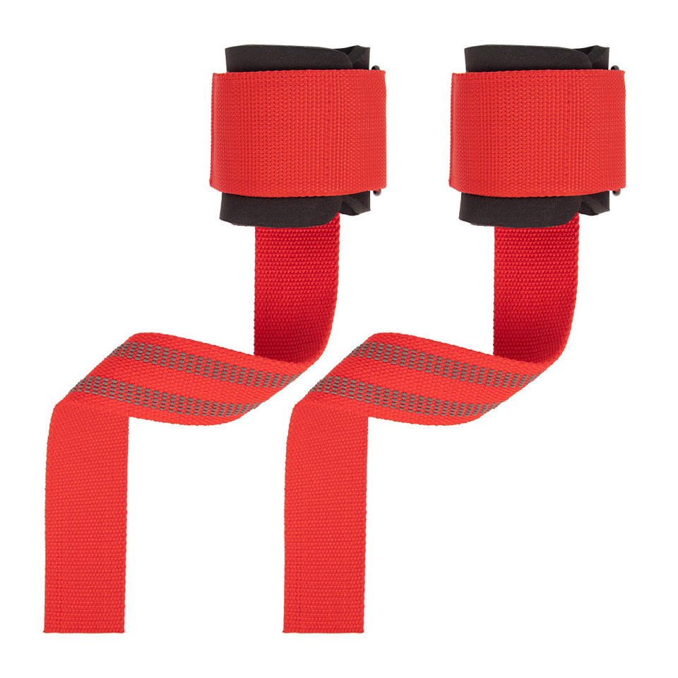 Custom Logo Adjustable Weight Lifting Wrist Straps Bodybuilding Powerlifting Strength Training Deadlifts Hand Lifting Straps