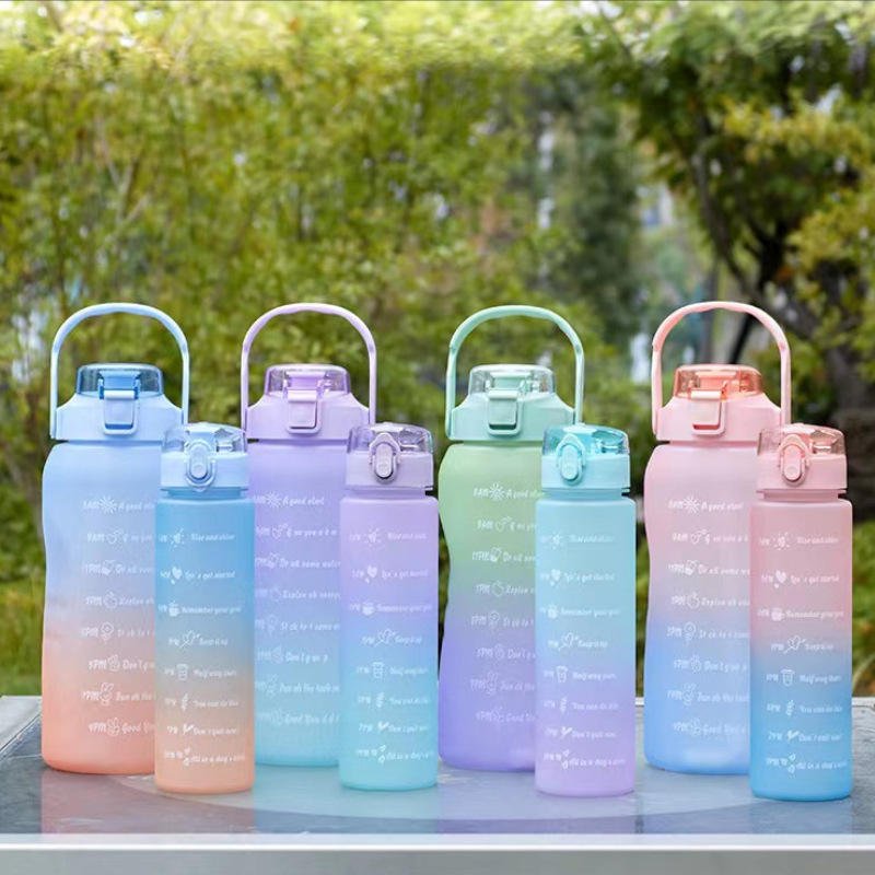 2L Motivational BPA Free Plastic Water Bottle With Times to Drink - photo 5