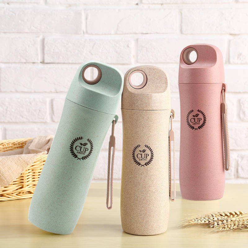 Eco-Friendly 420ml Biodegradable Wheat Straw Fiber Cup