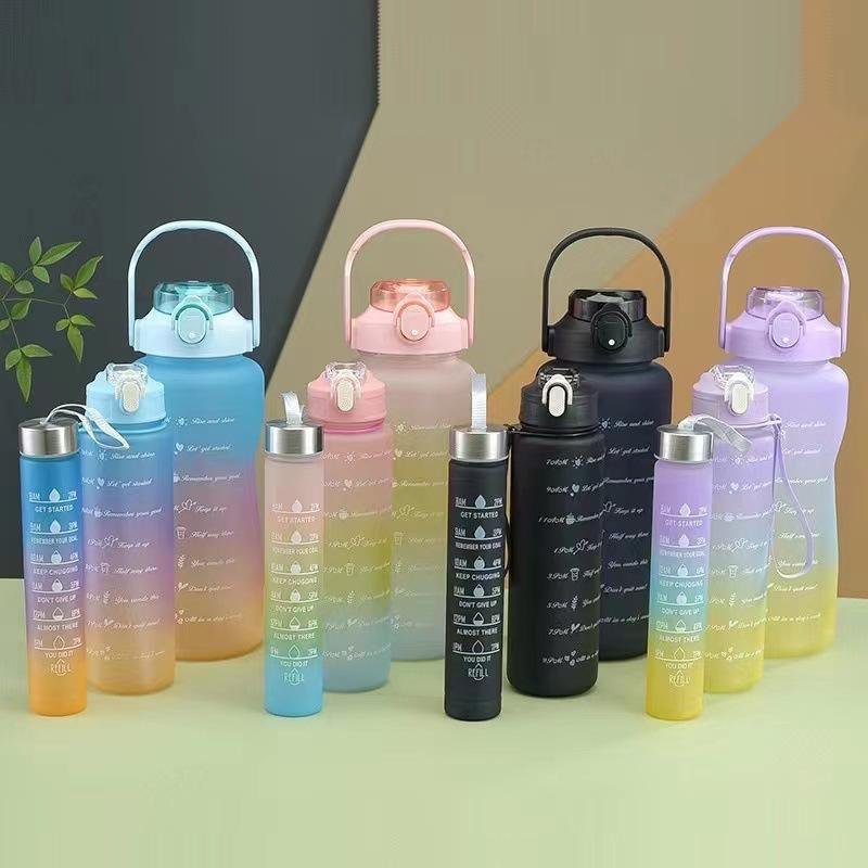 2L Motivational BPA Free Plastic Water Bottle With Times to Drink - photo 4
