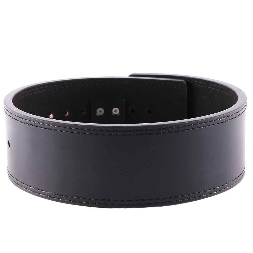Custom Logo 10mm Microfiber Leather Lever Belt Powerlifting Weightlifting Back Support for Squat Deadlift - photo 2