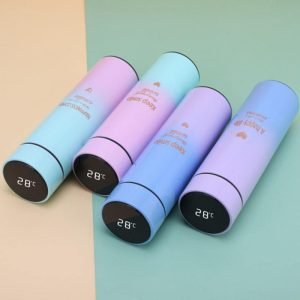 500ml Edelstahl Vakuum isolierte Reise Thermosflasche Trinkflasche mit LED Temperaturanzeige