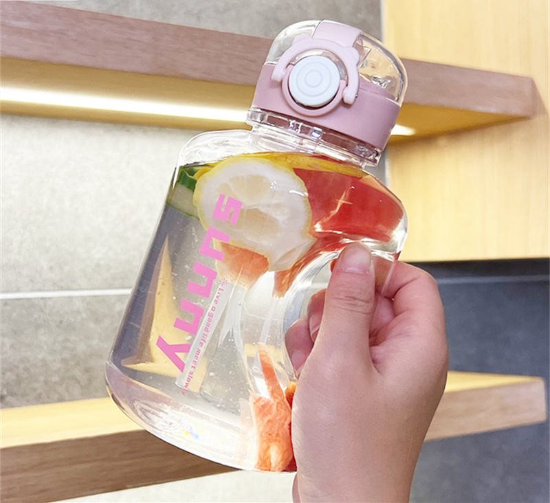 Fitness Plastic Straw Water Bottles for Girls - photo 4