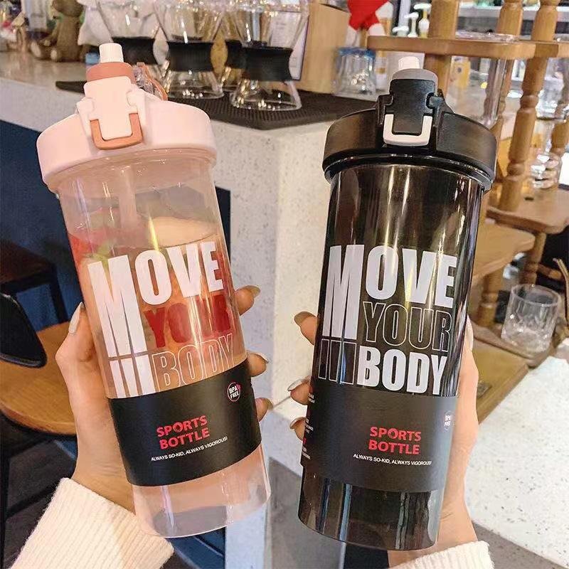 Wholesale Leak Proof 800ml BPA Free Gym Sports Blenders Special Design Protein Shaker Bottle With Straw and Flip Top - photo 5