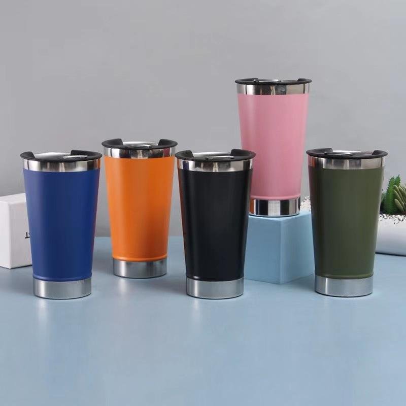 Classic Stay Chill Beer Pint 16 OZ Insulated Cups Stainless Steel Travel Mug Tumbler With Bottle Opener for Party - photo 3