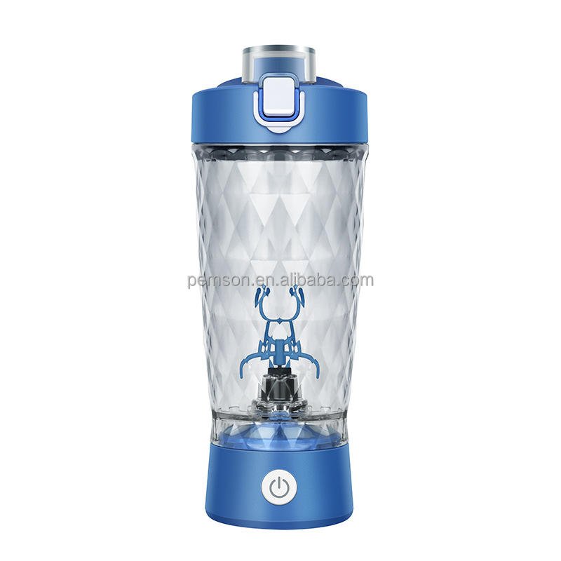 BPA Free 650ml Tritan Electric Protein Shaker Bottle with USB Rechargeable Base and Powder Storage - photo 3
